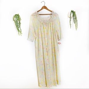 Vtg 70s Tulip Housecoat Bathrobe